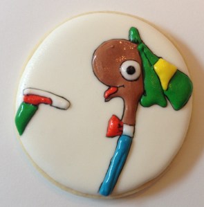 Lowly worm cookie
