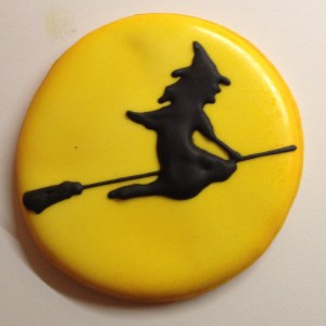witch silhouette cookie