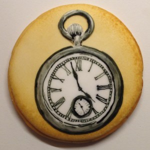 Antique pocket watch cookie